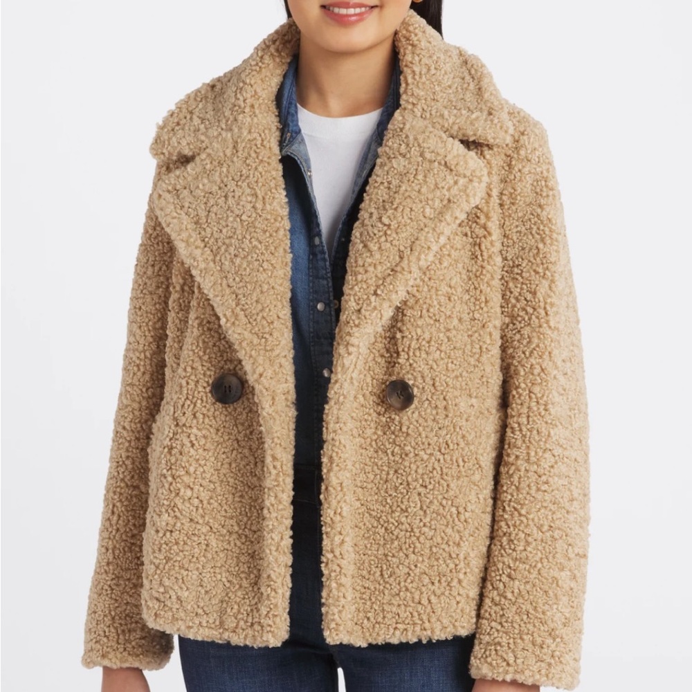 Sam Edelman DB Notch Sherpa Jacket